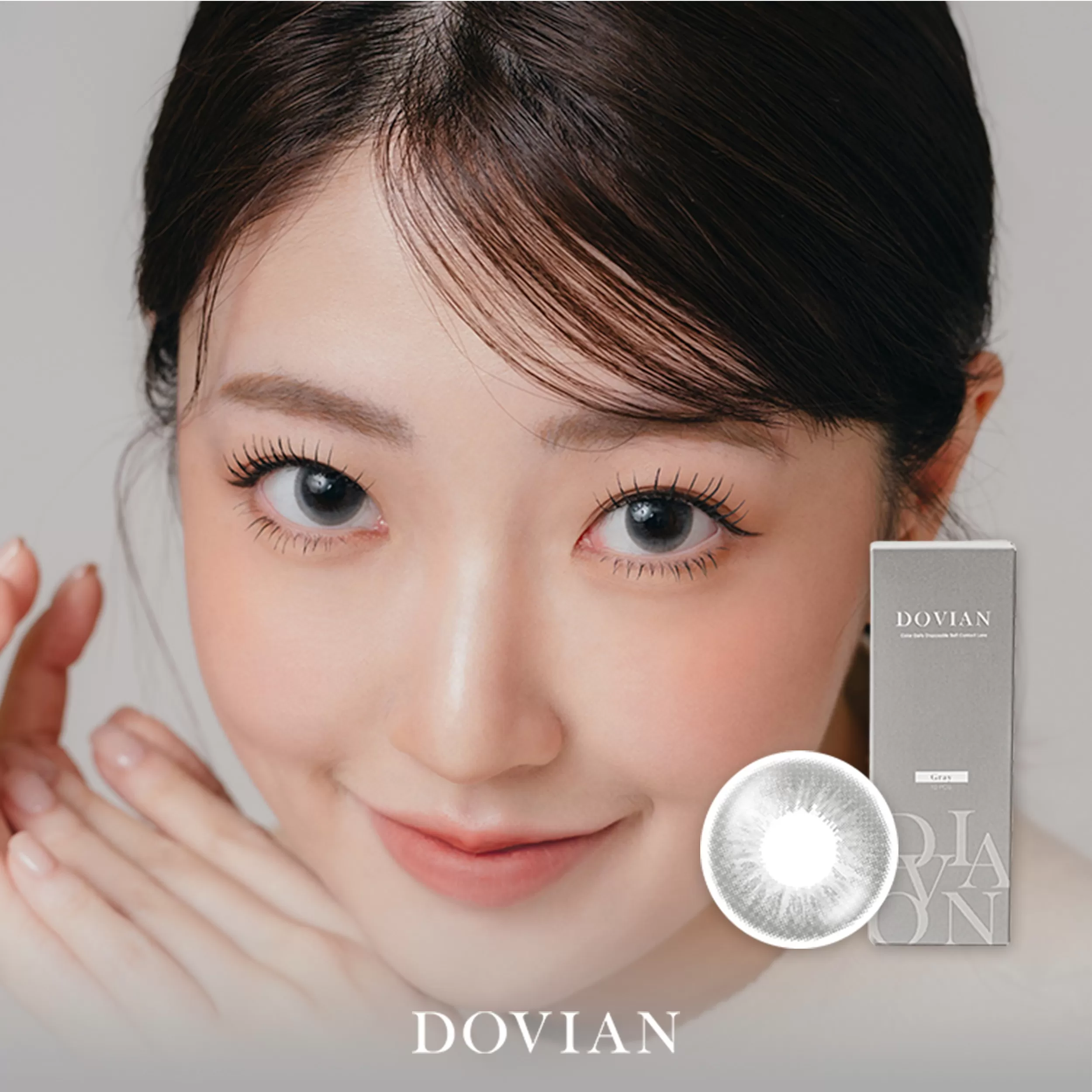 DOVIAN多維氧MODE SERIES職感聚焦彩色日拋10片裝-GRAY 真摯柔灰