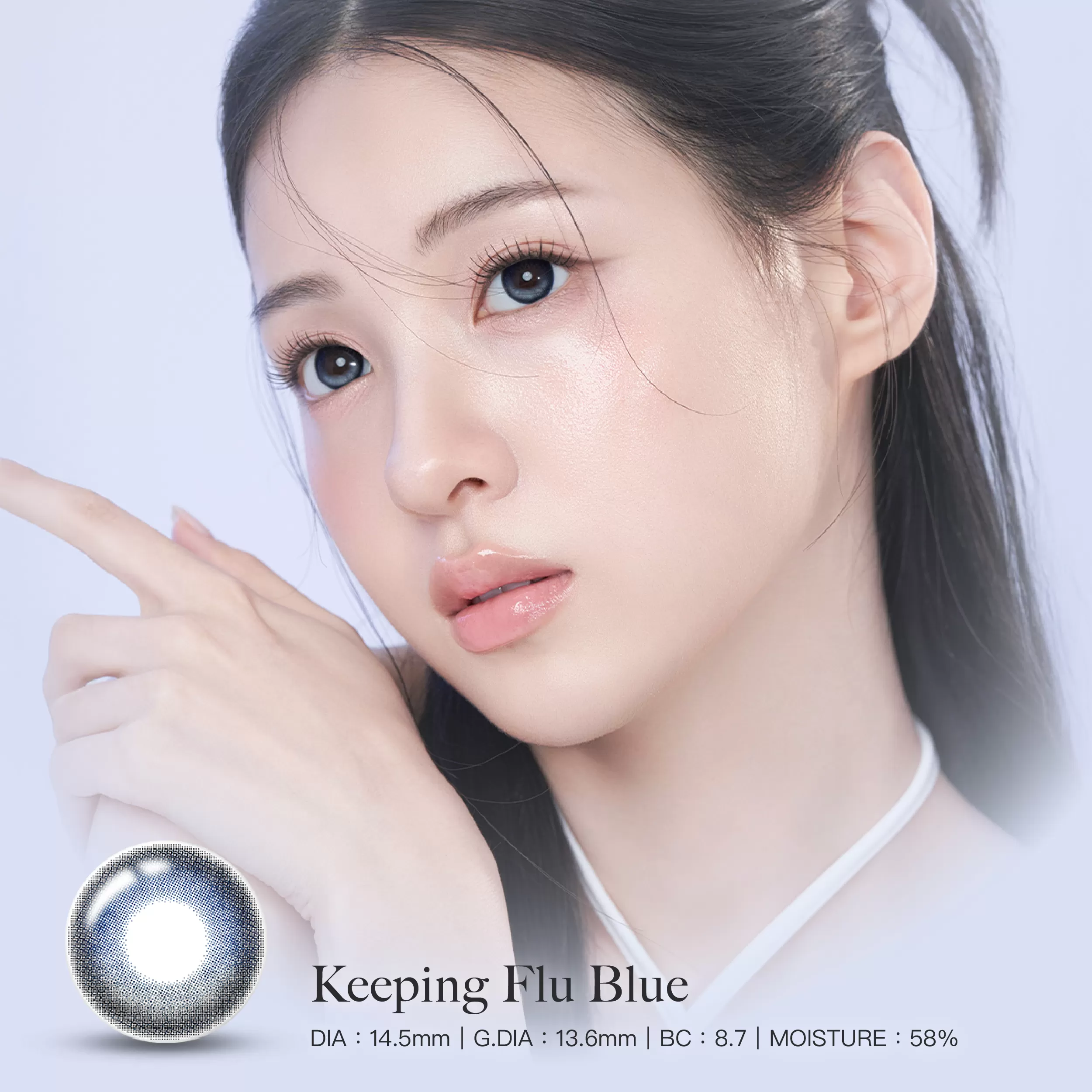 oddIs Keeping Series彩色日拋10片裝-Keeping Flu Blue 柔澤藍