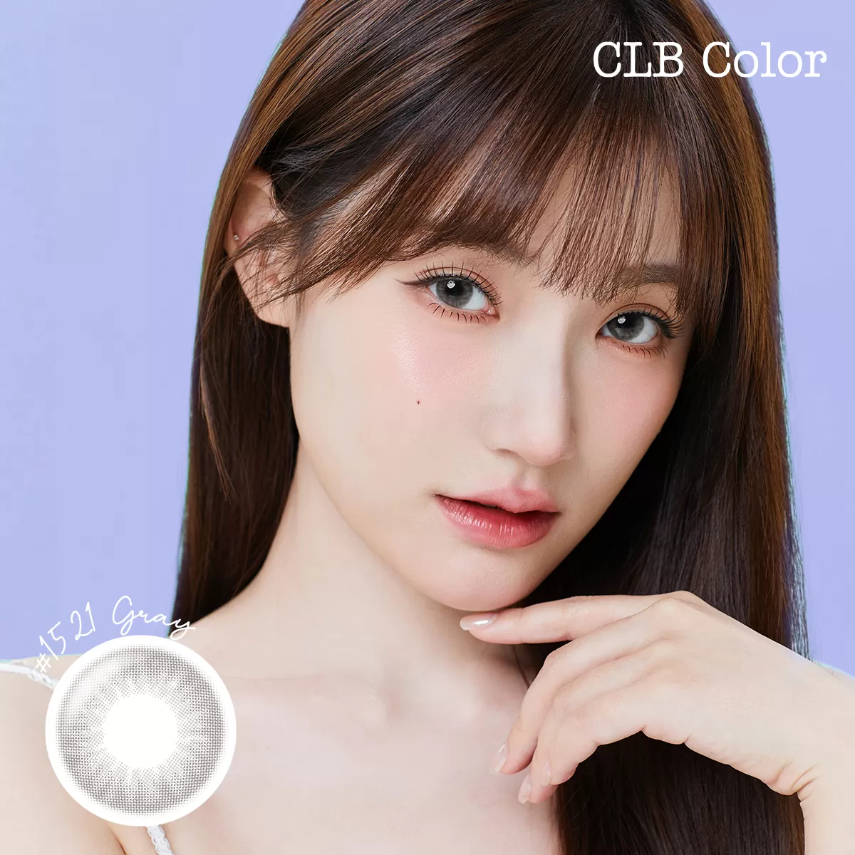 CLB Color波斯霓彩彩色月拋1片裝-L1521霧灰天空