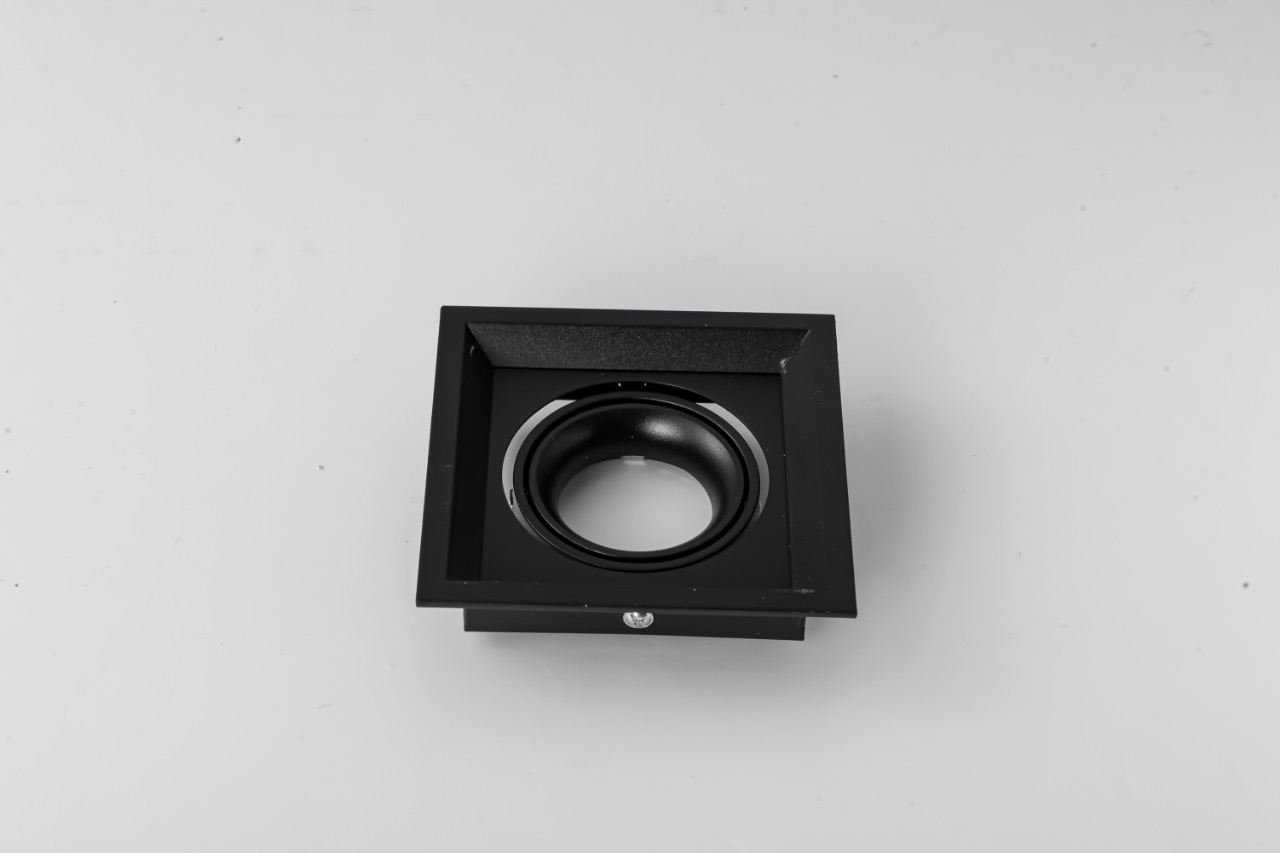 後置式單孔盒燈面環黑殼