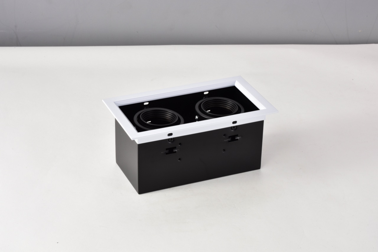 MR16旋轉式雙燈有邊盒燈空台