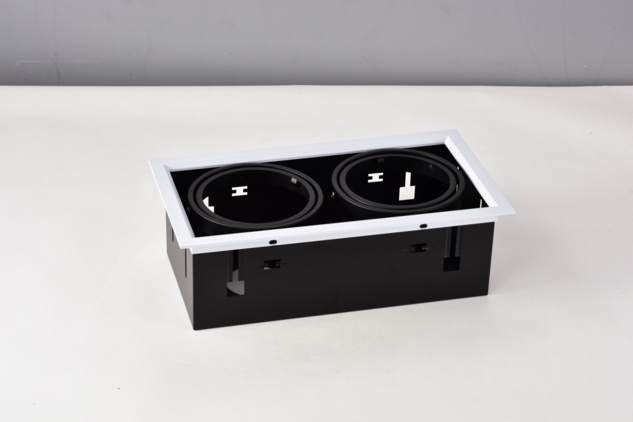 AR111 雙燈有邊盒燈殼