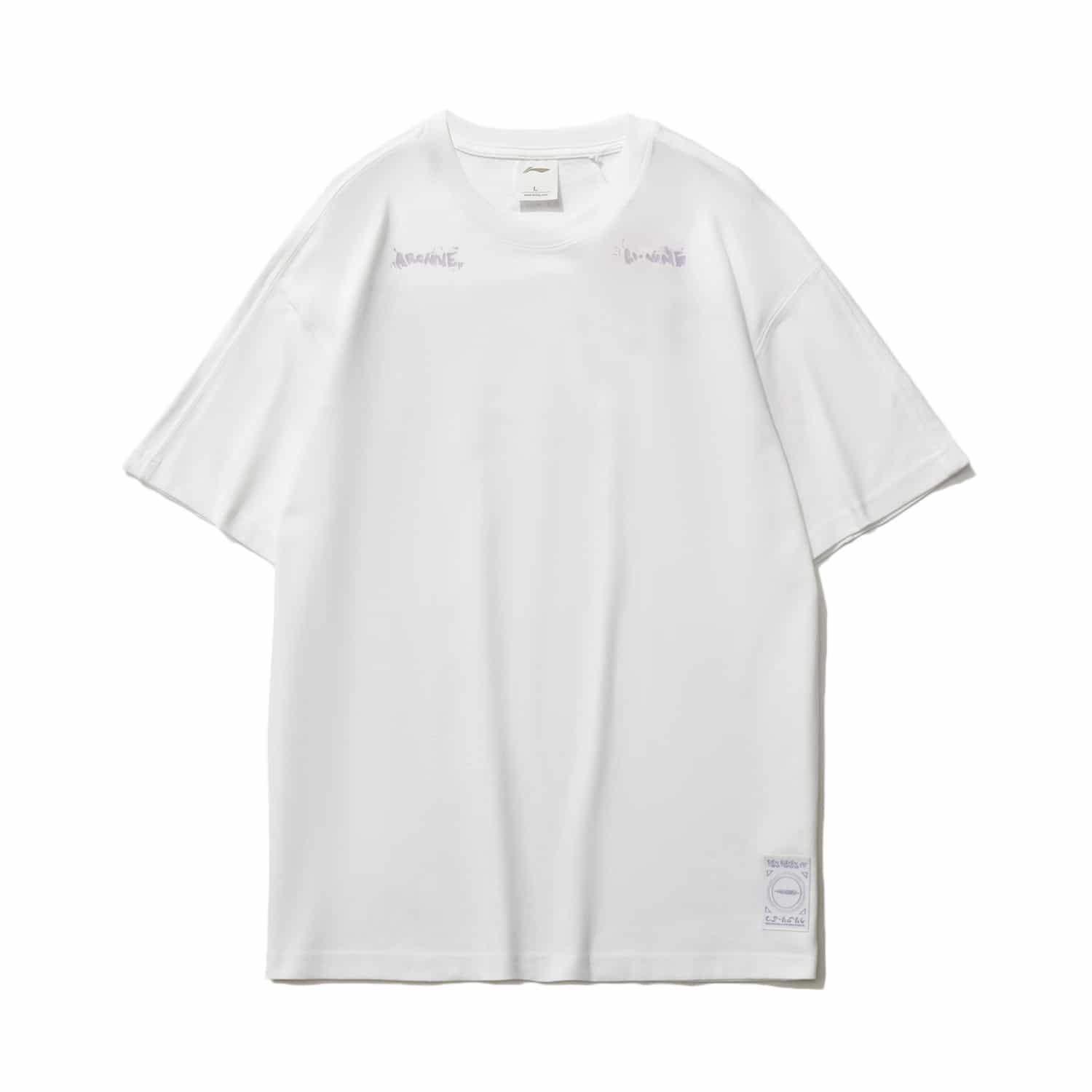 運動時尚系列寬鬆短袖 T-SHIRT - 標準白