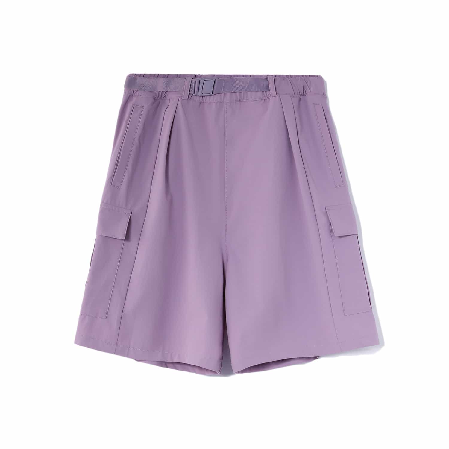 反伍系列女子潮流休閒短褲 - 月光紫