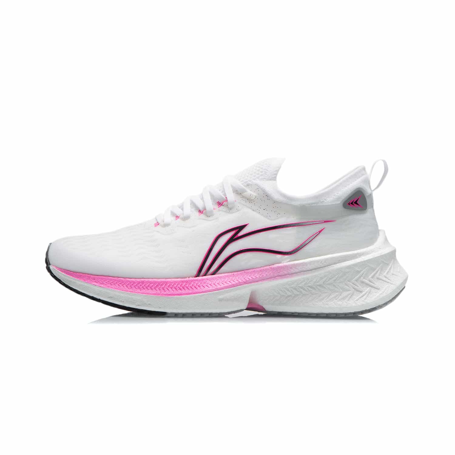 飛電Discovery女子競速跑鞋 - 標準白
