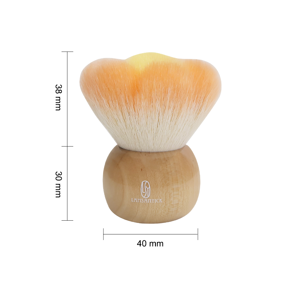 愛戀唐菖蒲-腮紅蜜粉刷(橘),林三益,林三益蜜粉刷,林三益刷具組dcard推薦,林三益刷具,林三益彩妝刷具