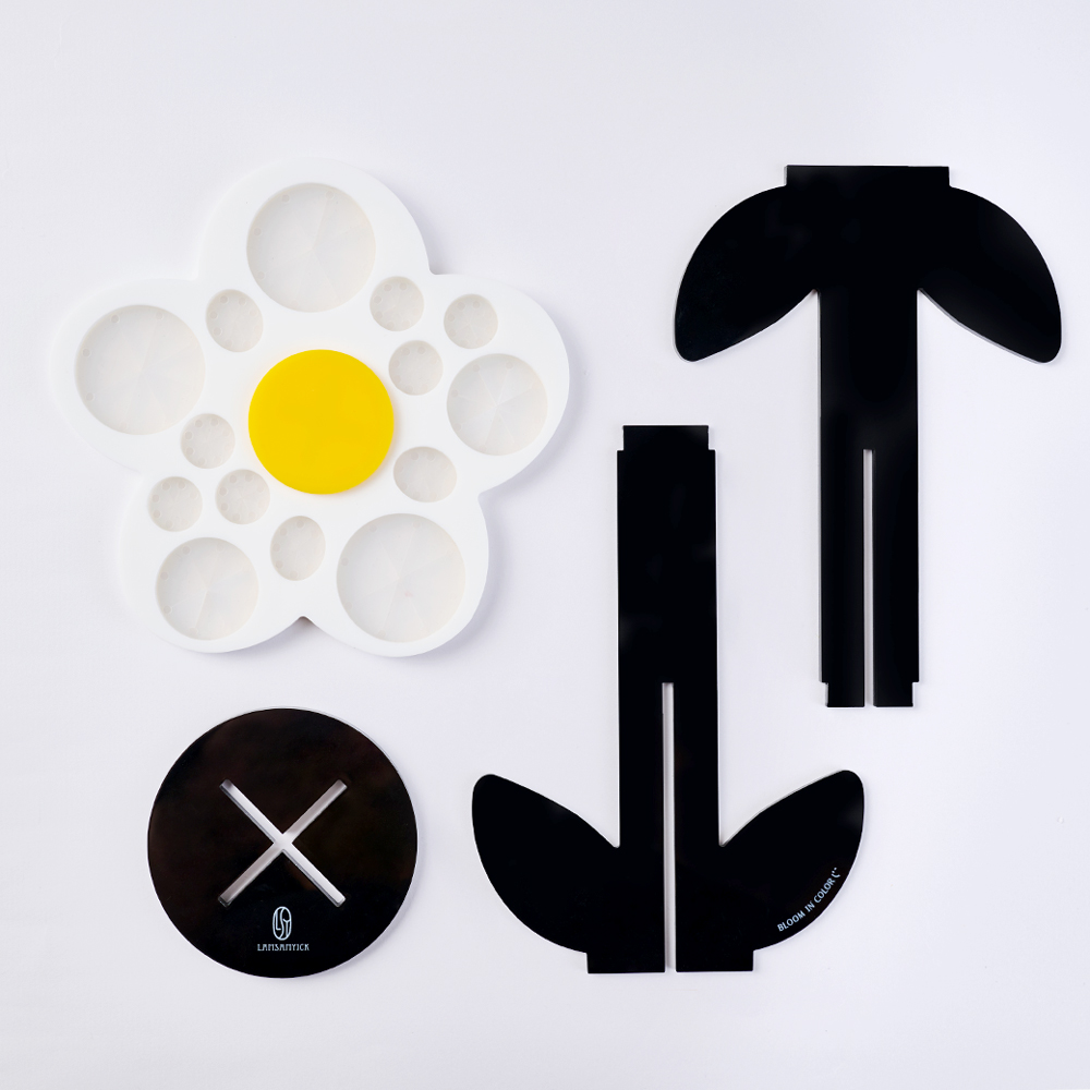 花花刷具晾乾架(黑白),LSY,LAMSAMYICK,林三益刷具清潔,林三益刷具,林三益彩妝刷具