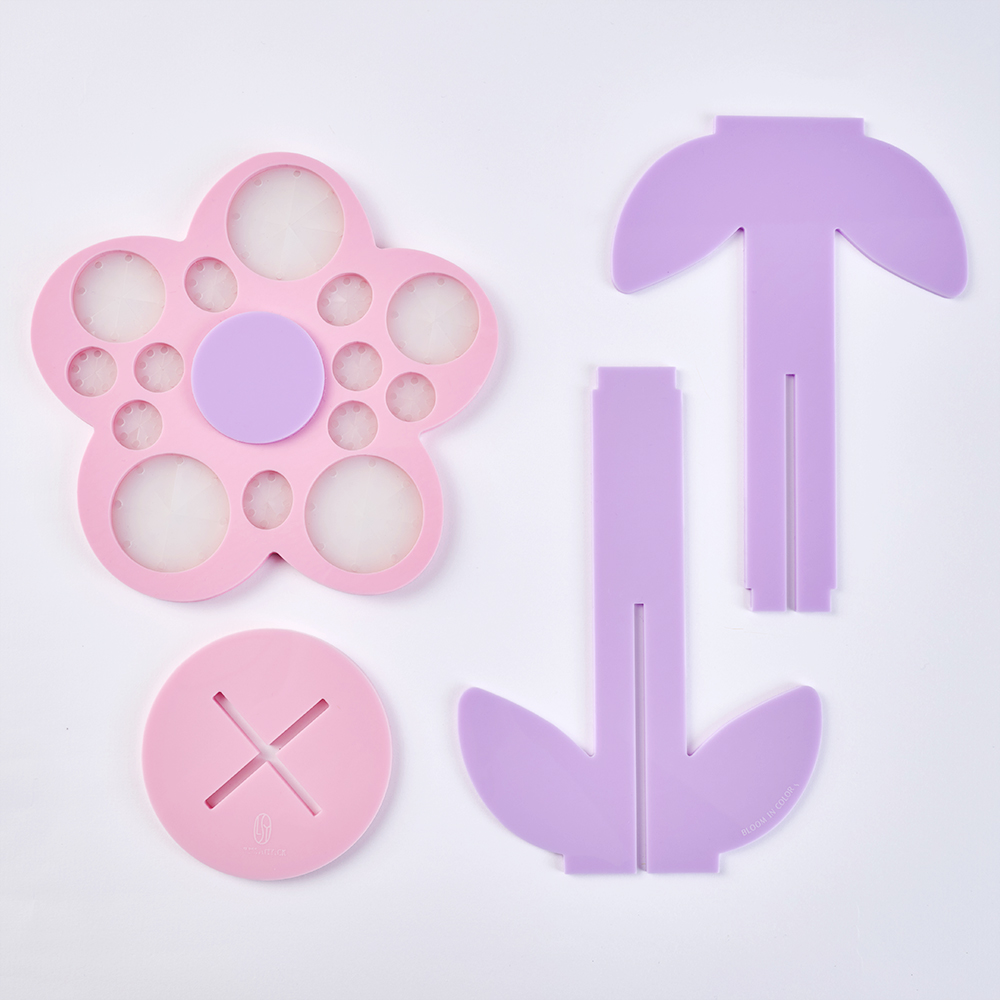 花花刷具晾乾架(粉紫),LSY,LAMSAMYICK,林三益刷具組dcard推薦,林三益刷具,林三益彩妝刷具