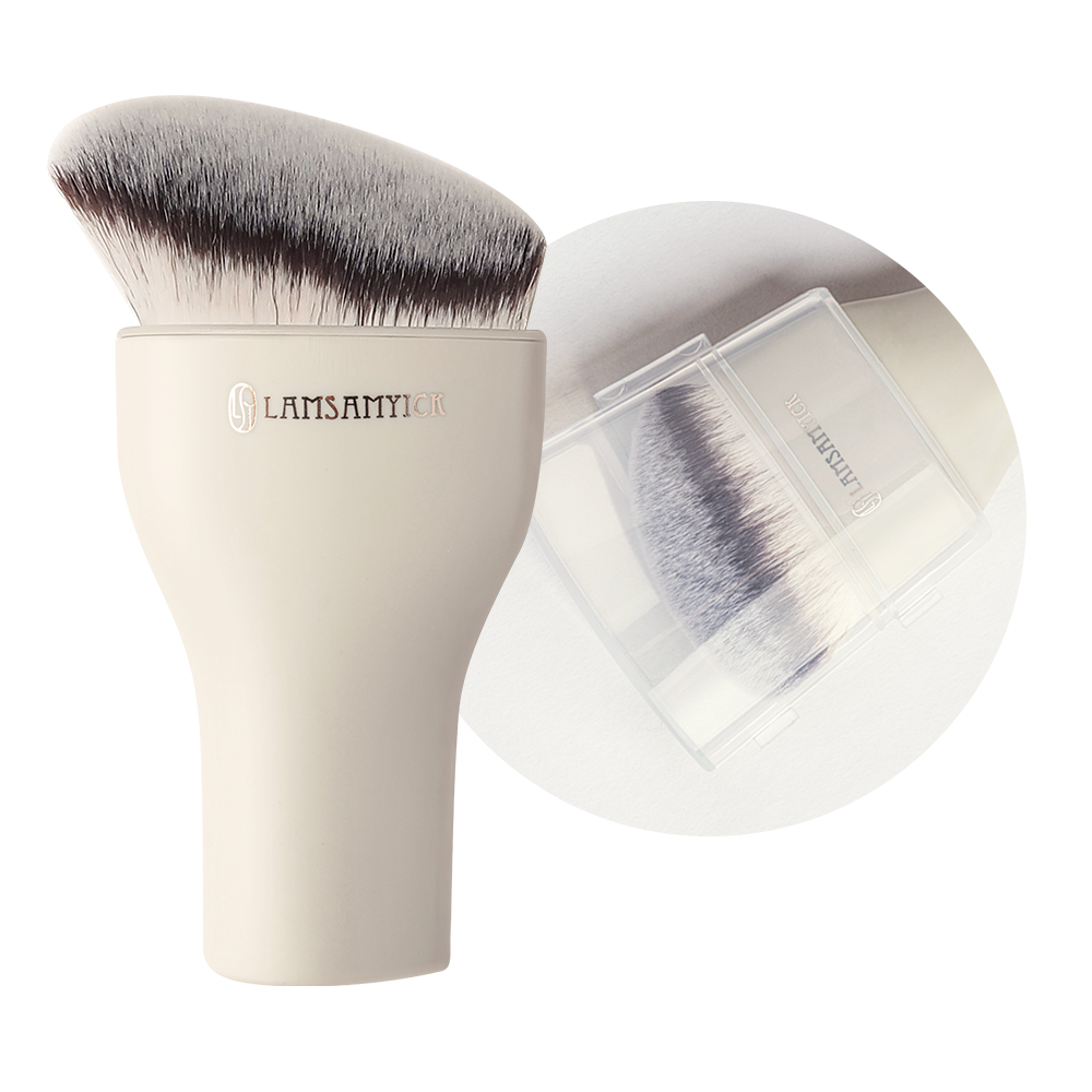 坡型弧面粉底刷（水滴型）-侘寂色