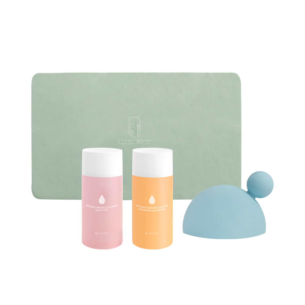 【粉狀刷具 】清潔液組(乾洗(小粉)+水洗(小橘))