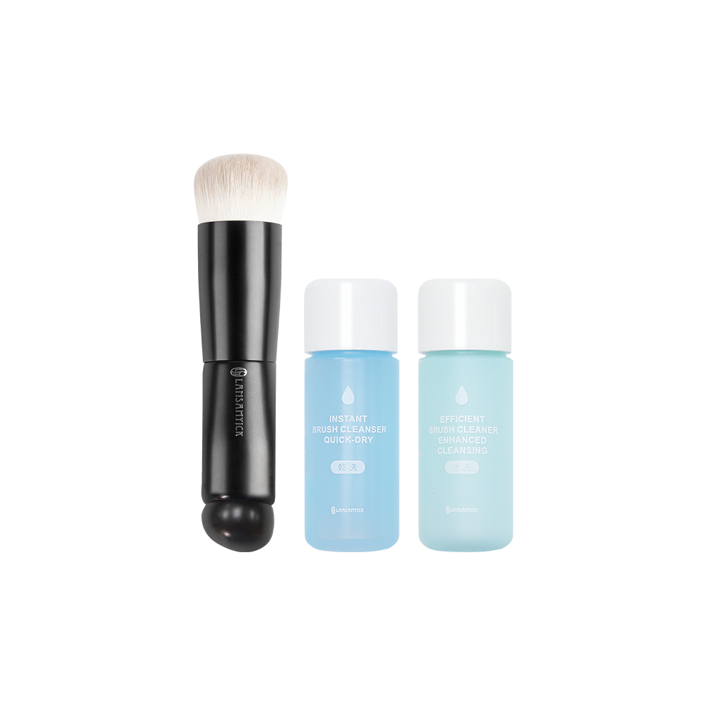 【送清潔液】點點雙頭刷