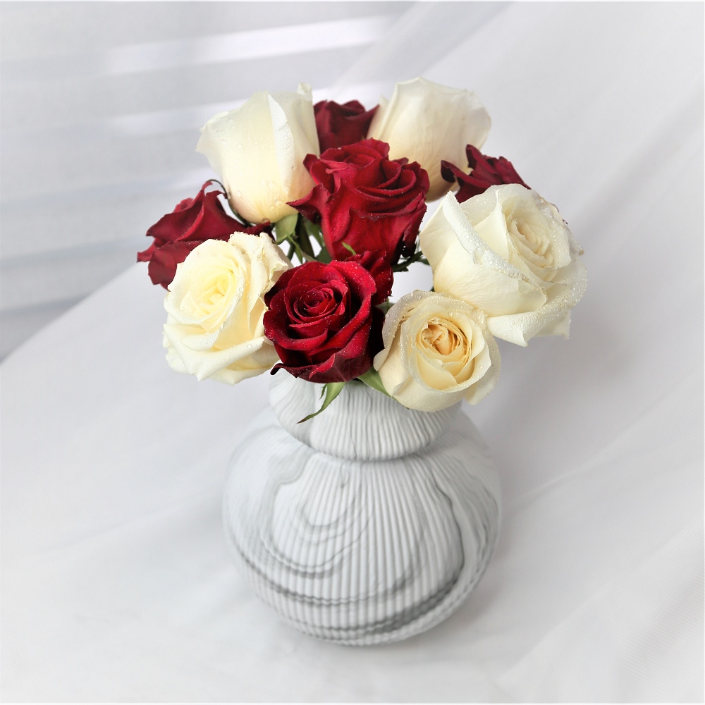 雙色玫瑰 | DIY材料包 鮮花宅配