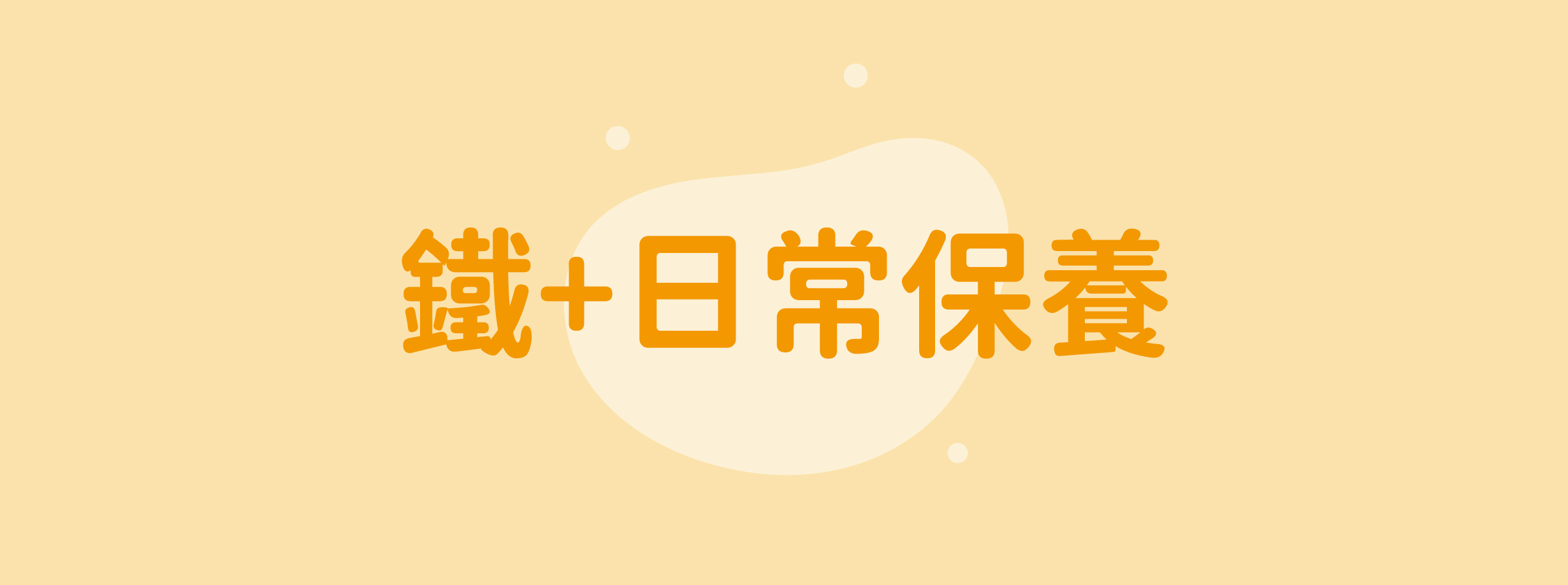 鐵+日常保養