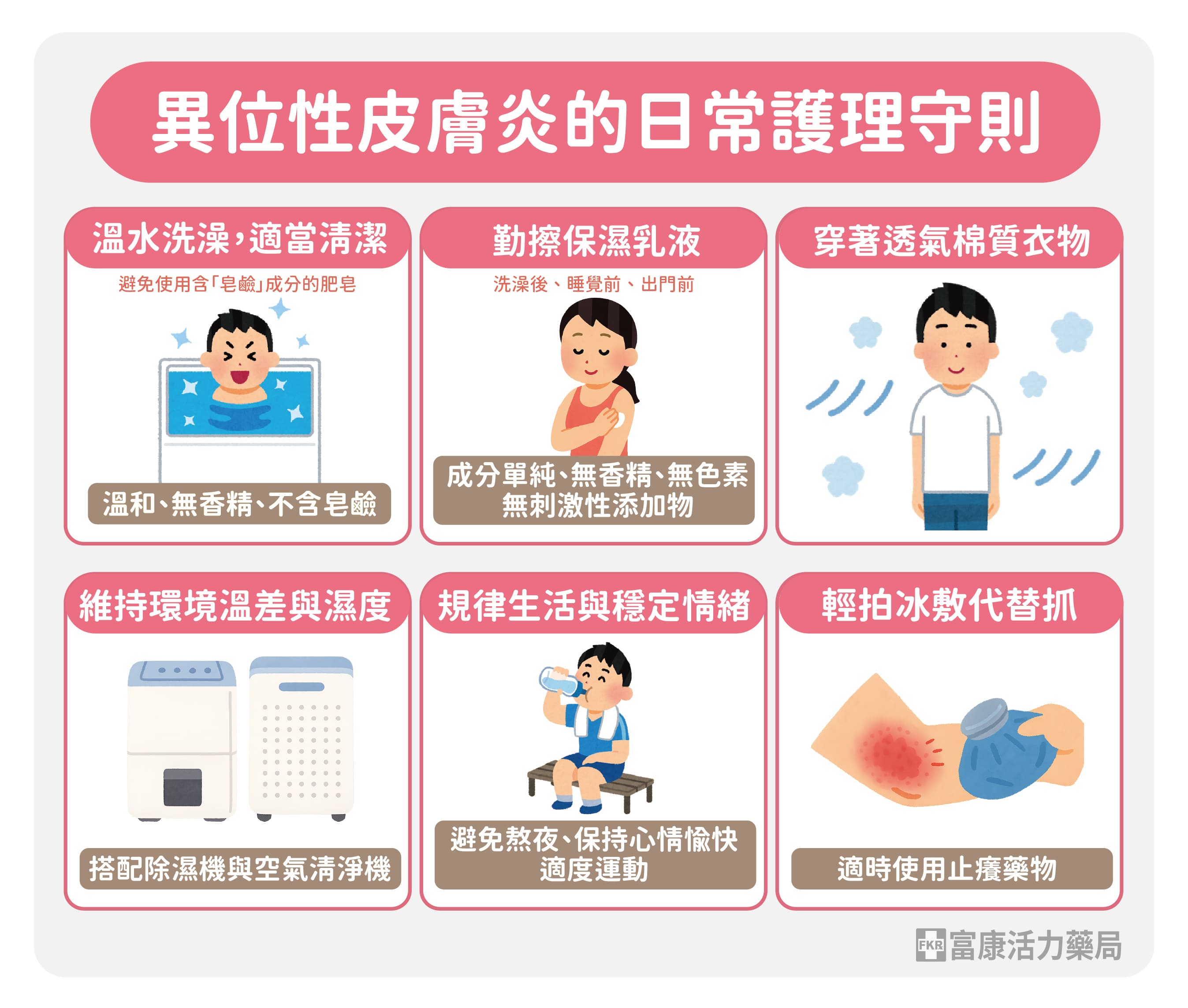異位性皮膚炎日常要注意甚麼,異位性皮膚炎如何改善,異位性皮膚炎可以洗熱水嗎
