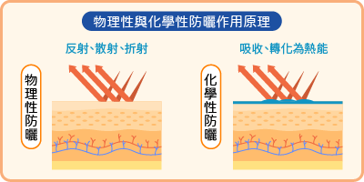 物理性防曬跟化學性防曬的差異