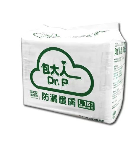 (箱購) 包大人 黏貼型紙尿褲防漏護膚L號 40-55吋 (16片x4包)