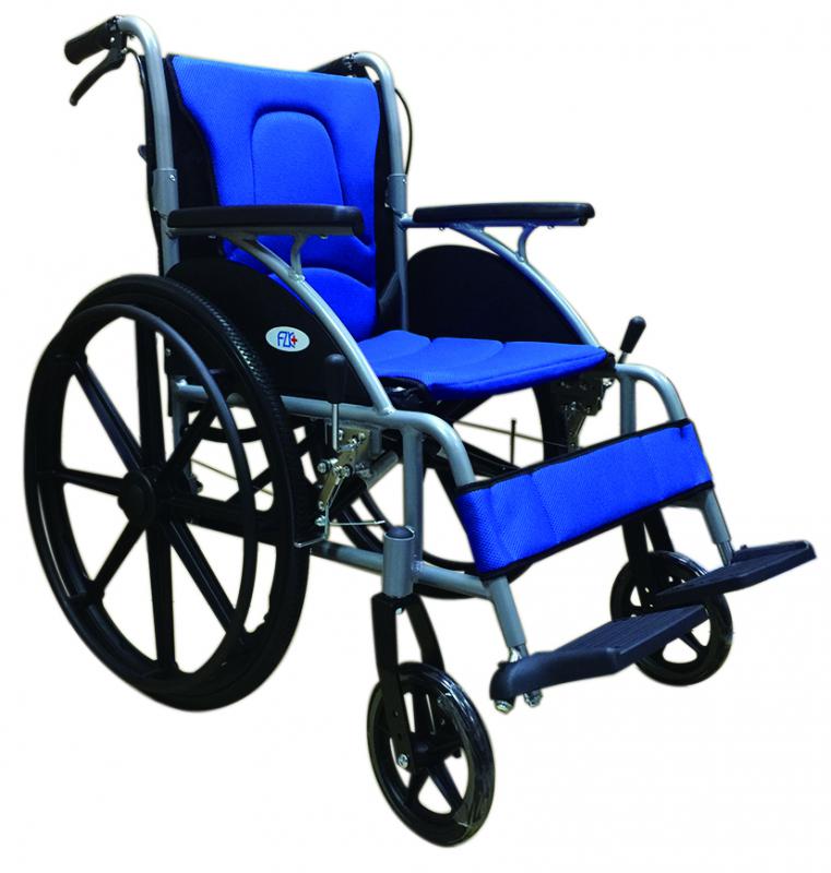 【富士康】鋁合金輕量款輪椅 (弧形)大輪折背 FZK-1500