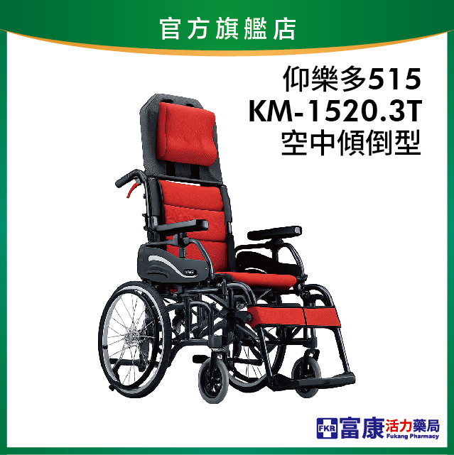 【Karma康揚】仰樂多515 (KM-1520.3T) 空中傾倒型【輪椅B款】【附加功能a、c款】｜廠商直送【輪椅B款】｜廠商直送