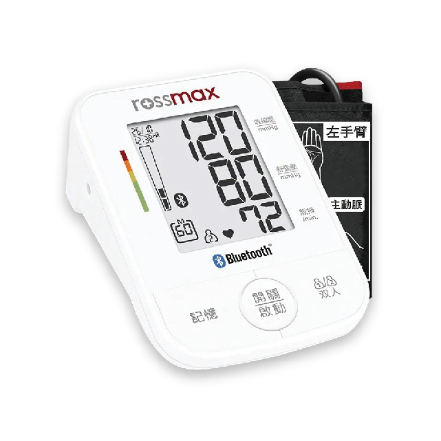 Rossmax優盛 手臂式藍牙電子血壓計 X3(BT) 附壓脈帶M(24-36cm)