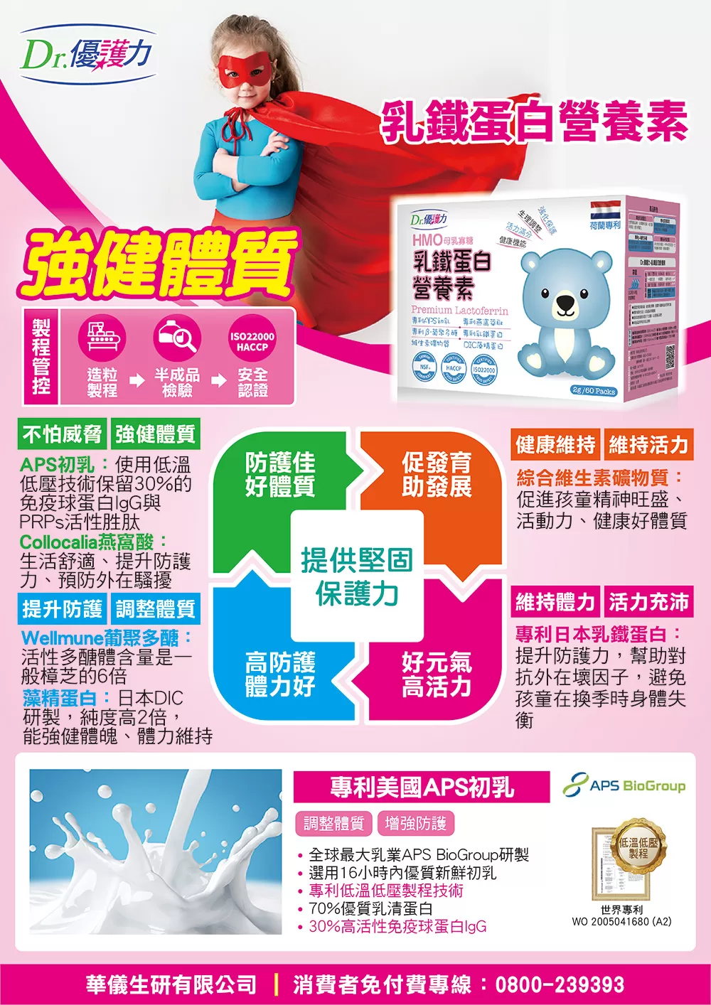 Dr.優護力 乳鐵蛋白營養素 60包入