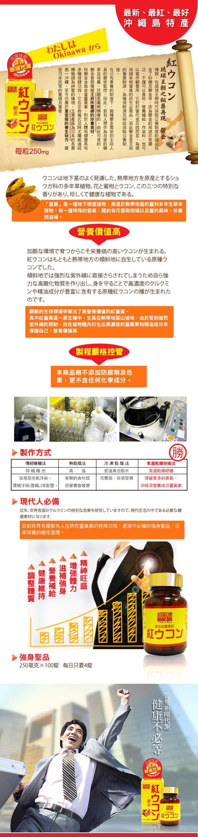 BIOCON 鬱金紅薑黃錠 100錠