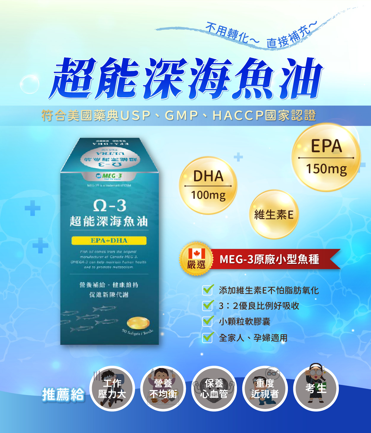 Omega-3 超能深海魚油軟膠囊 90錠/盒 4入組