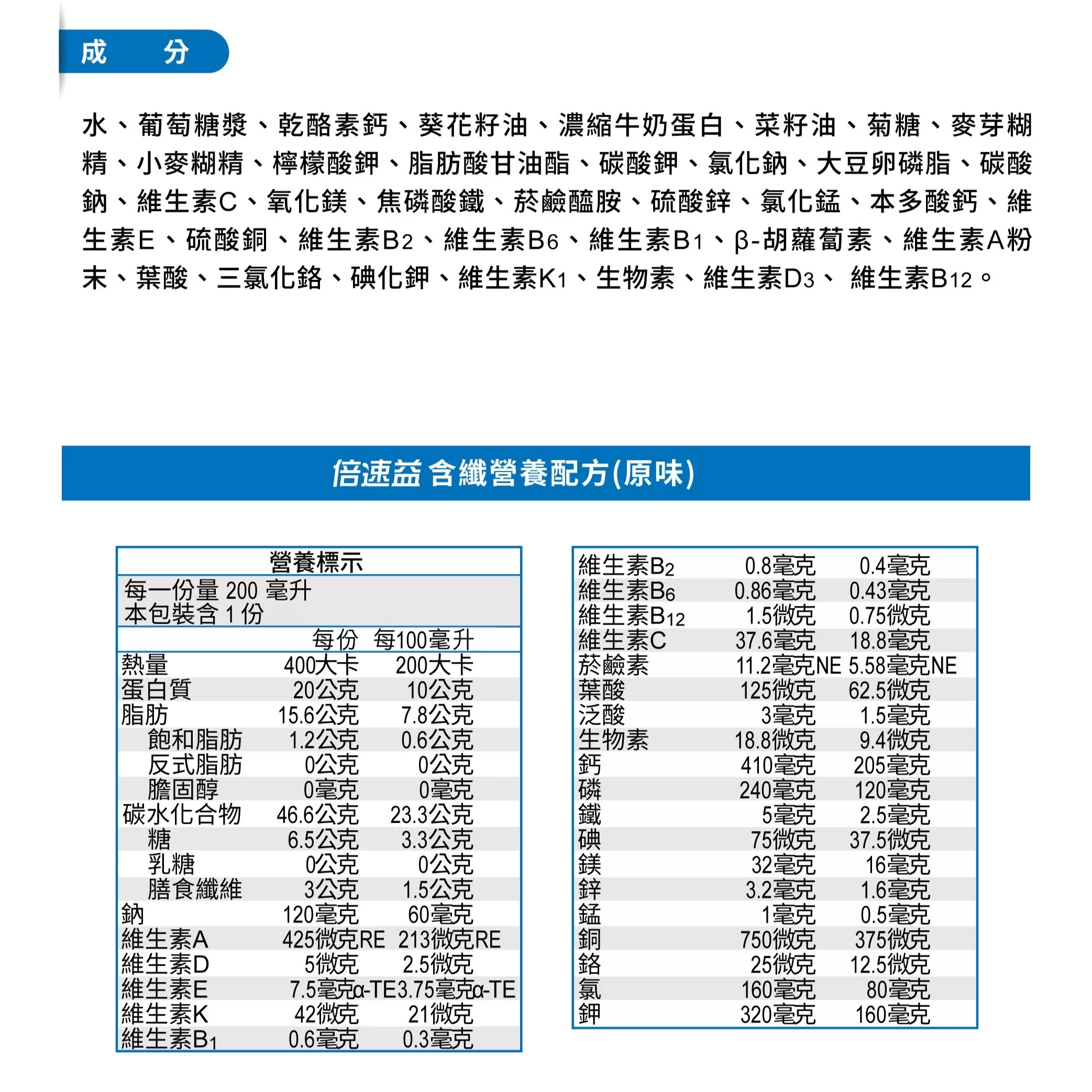 【1箱贈3罐】倍速益 均衡營養配方ˍ原味 200mlx24入(箱購),濃縮配方,高熱量高蛋白,高熱量,化療喝甚麼,腫瘤