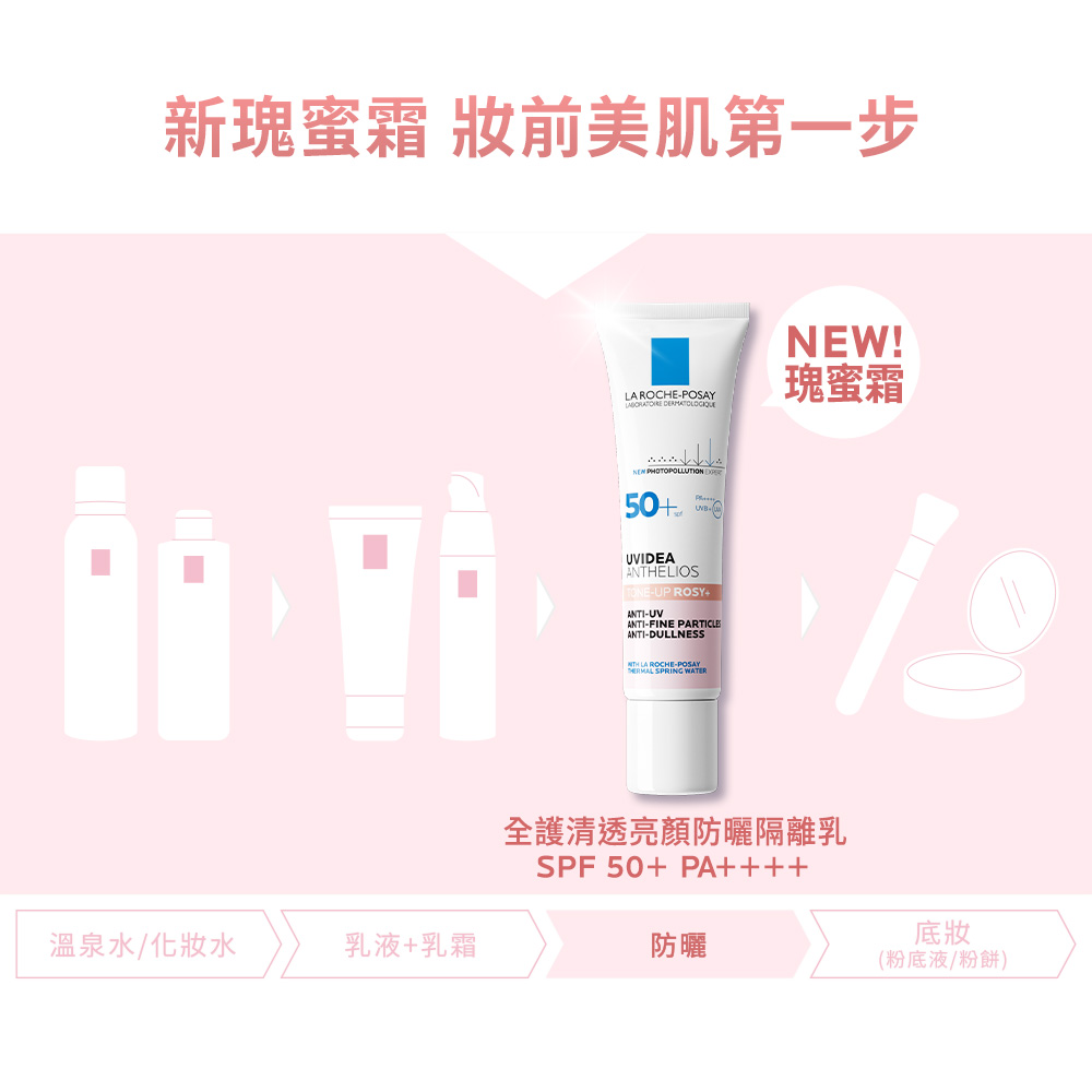 【任2件75折 滿額贈好禮】理膚寶水 全護清透亮顏防曬隔離乳UVA PRO 30ml/50ml(新瑰蜜霜),▲新瑰蜜霜▲,U61180002,【任2件75折滿額贈好禮】理膚寶水全護清透亮顏防曬隔離乳UVAPRO30ml/50ml(新瑰蜜霜),肌膚相關,最新優惠