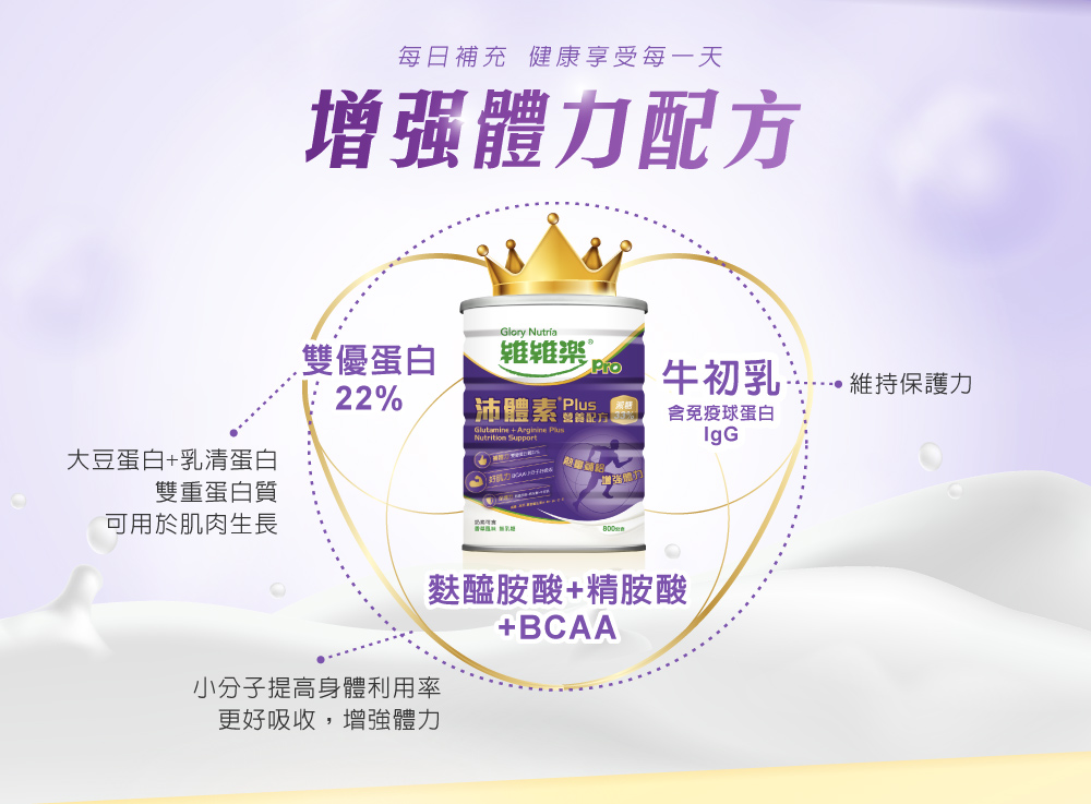 維維樂 沛體素Plus營養配方 800g/罐,沛體素,沛體素Plus,維維樂沛體素,牛初乳營養品,BCAA營養品