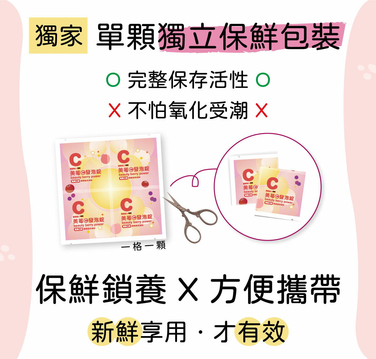 雲揚 美莓C 500mg 發泡錠 4錠/片