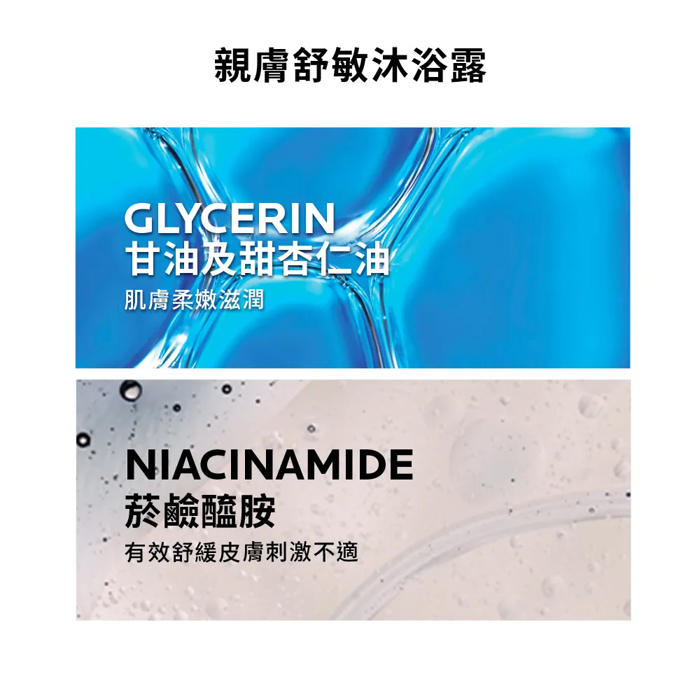 理膚寶水 理必佳親膚舒敏沐浴露 750ml 年度組