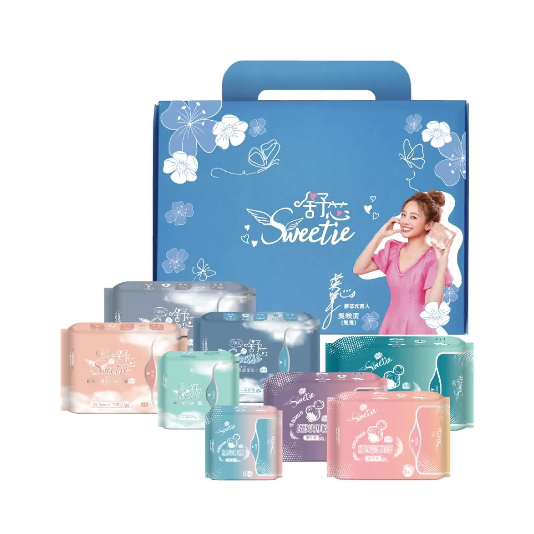 【下殺！】舒芯寵愛禮盒 無涼感Plus+涼感Cool 超薄抑菌衛生棉/護墊(8款各1包),▲福利品▲,U60070004,【下殺！】舒芯寵愛禮盒無涼感Plus+涼感Cool超薄抑菌衛生棉/護墊(8款各1包),福利專區,08002808