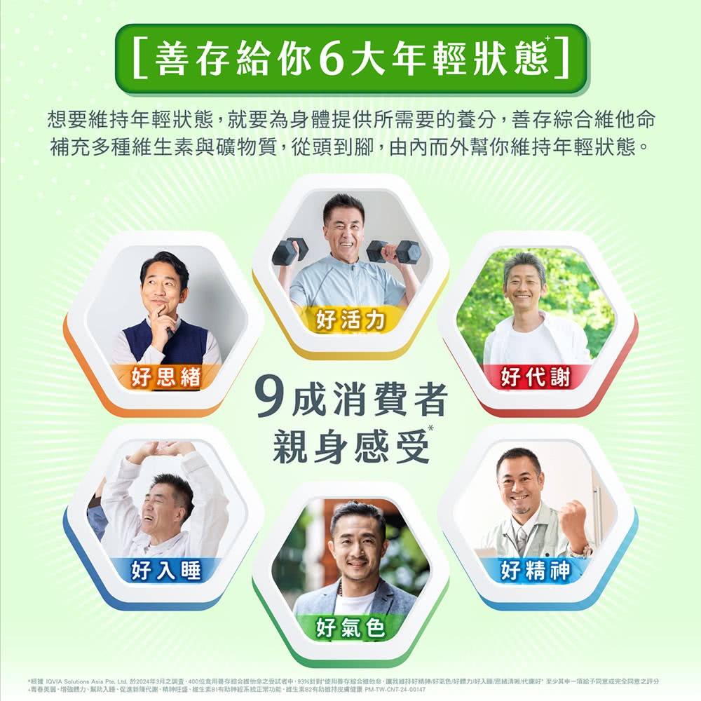 銀寶善存 50+男性綜合維他命(超值裝) 150錠,男性維生素,男性維他命,綜合維他命,維生素,50+