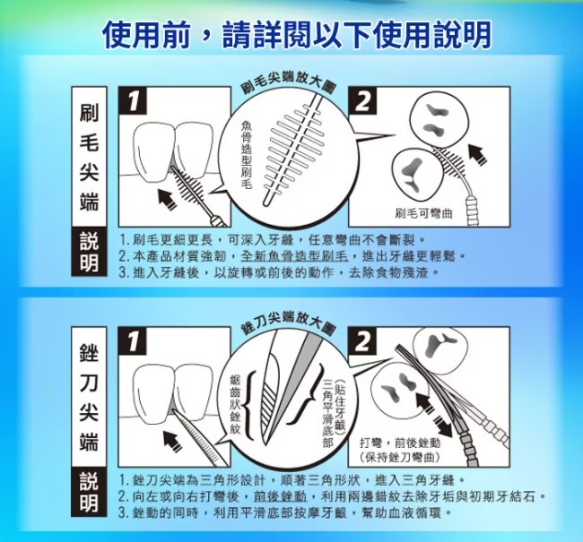 好潔剔爽牙籤刷第二代 150支/罐,牙間,牙間刷,牙籤刷,牙籤,▲魚骨造型刷毛▲