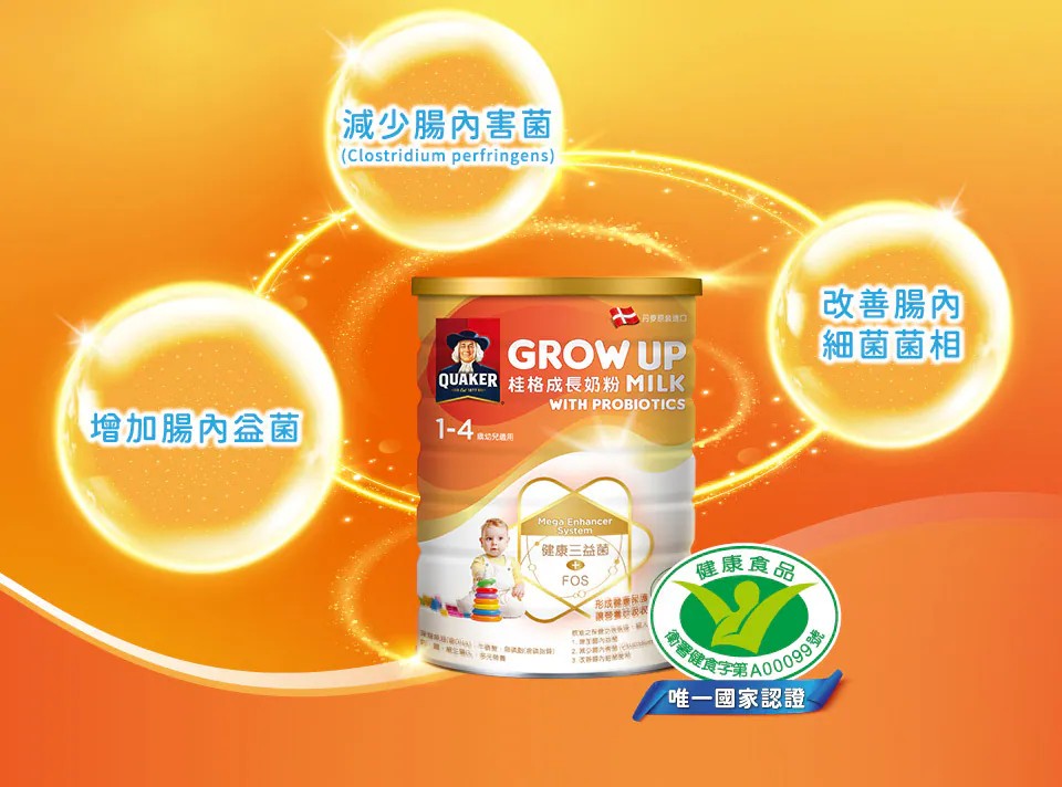 桂格 三益菌成長奶粉 1-4歲(3號) 1.5kg/罐,三益菌奶粉,益菌奶粉,益生菌奶粉,兒童營養,1歲奶粉