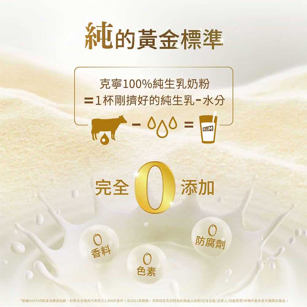【限宅配】克寧 100%純生乳奶粉 2.2kg(優惠品，無配合全館滿額贈)