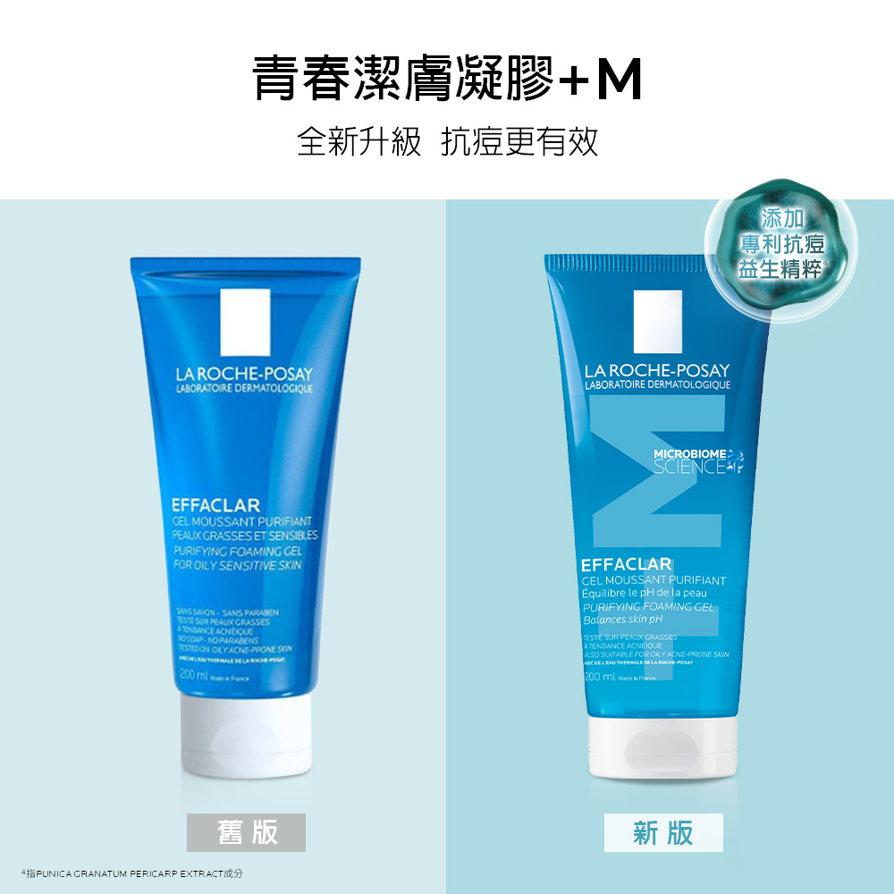 【任2件75折 滿額贈好禮】理膚寶水 青春潔膚凝膠+M 200ml,毛孔清潔,控油,痘痘肌,抗痘,▲粉痘代謝▲