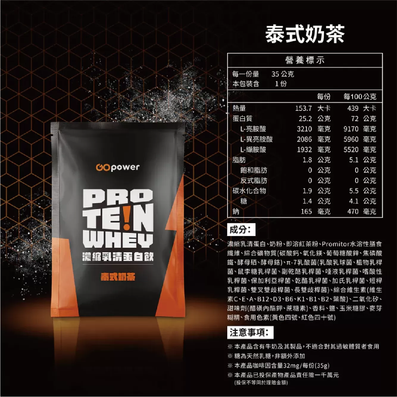 果果堅果 濃縮乳清蛋白 35g 隨身包｜高蛋白補給｜健身運動營養