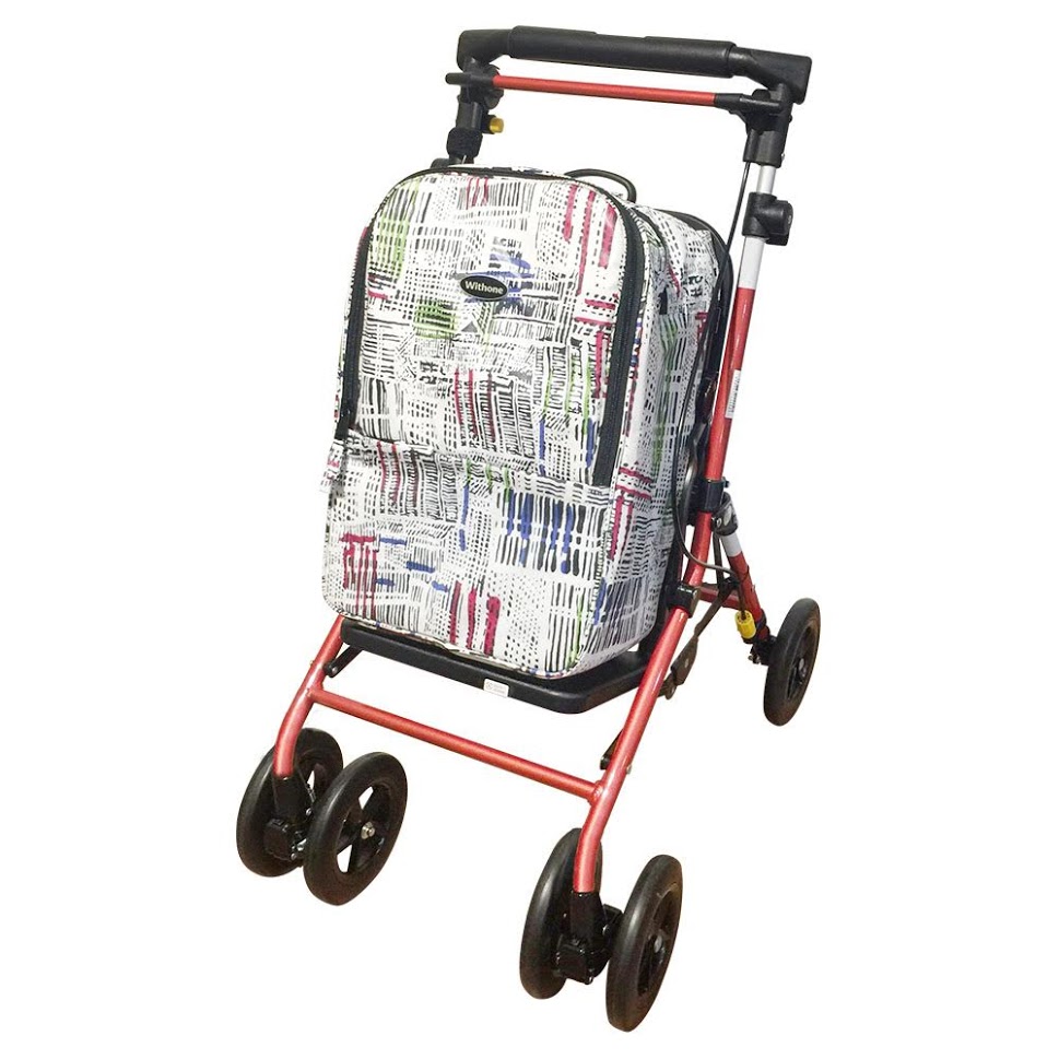 【Withone】頂級散步輔行購物車Marche (胭脂紅)