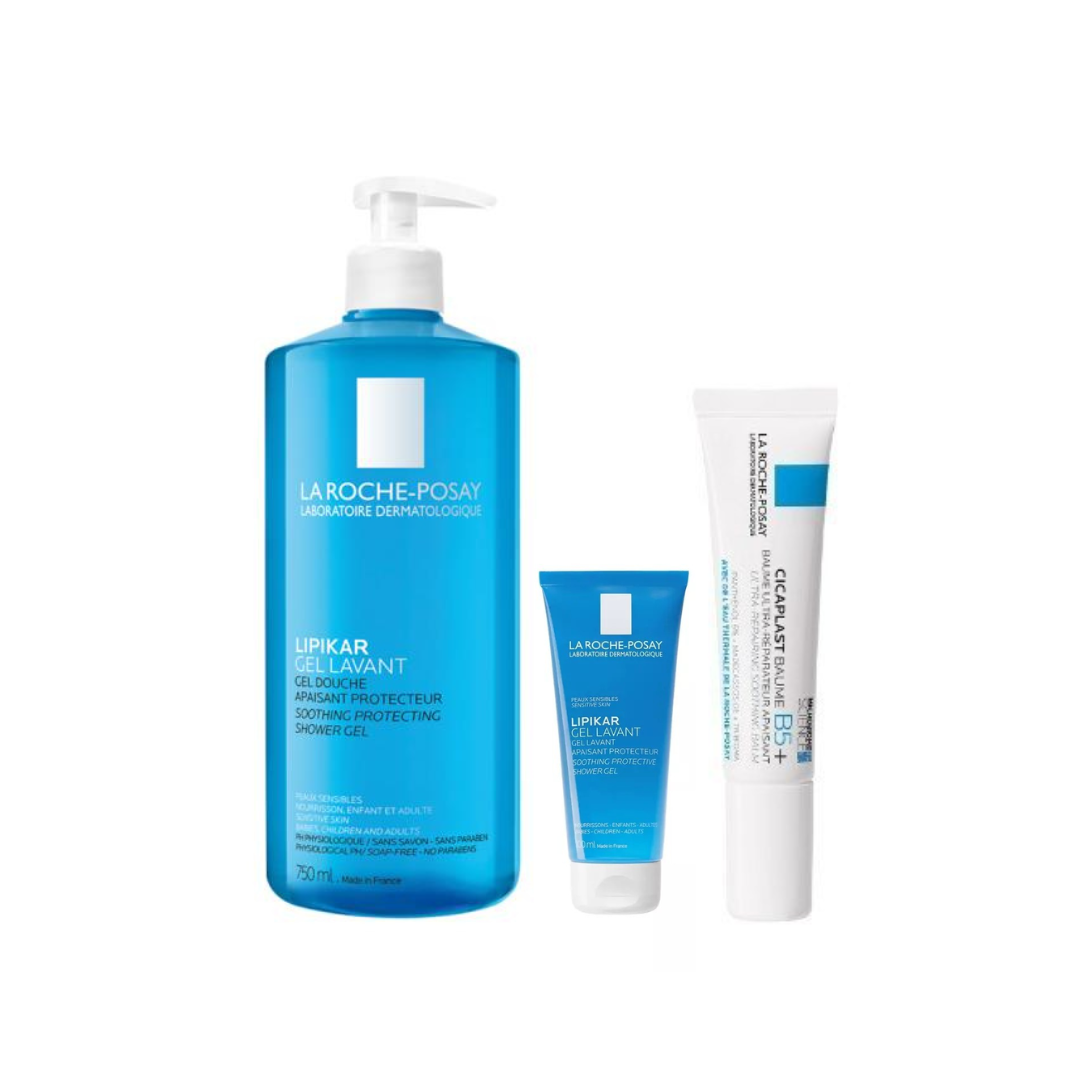 理膚寶水 理必佳親膚舒敏沐浴露 750ml 年度組