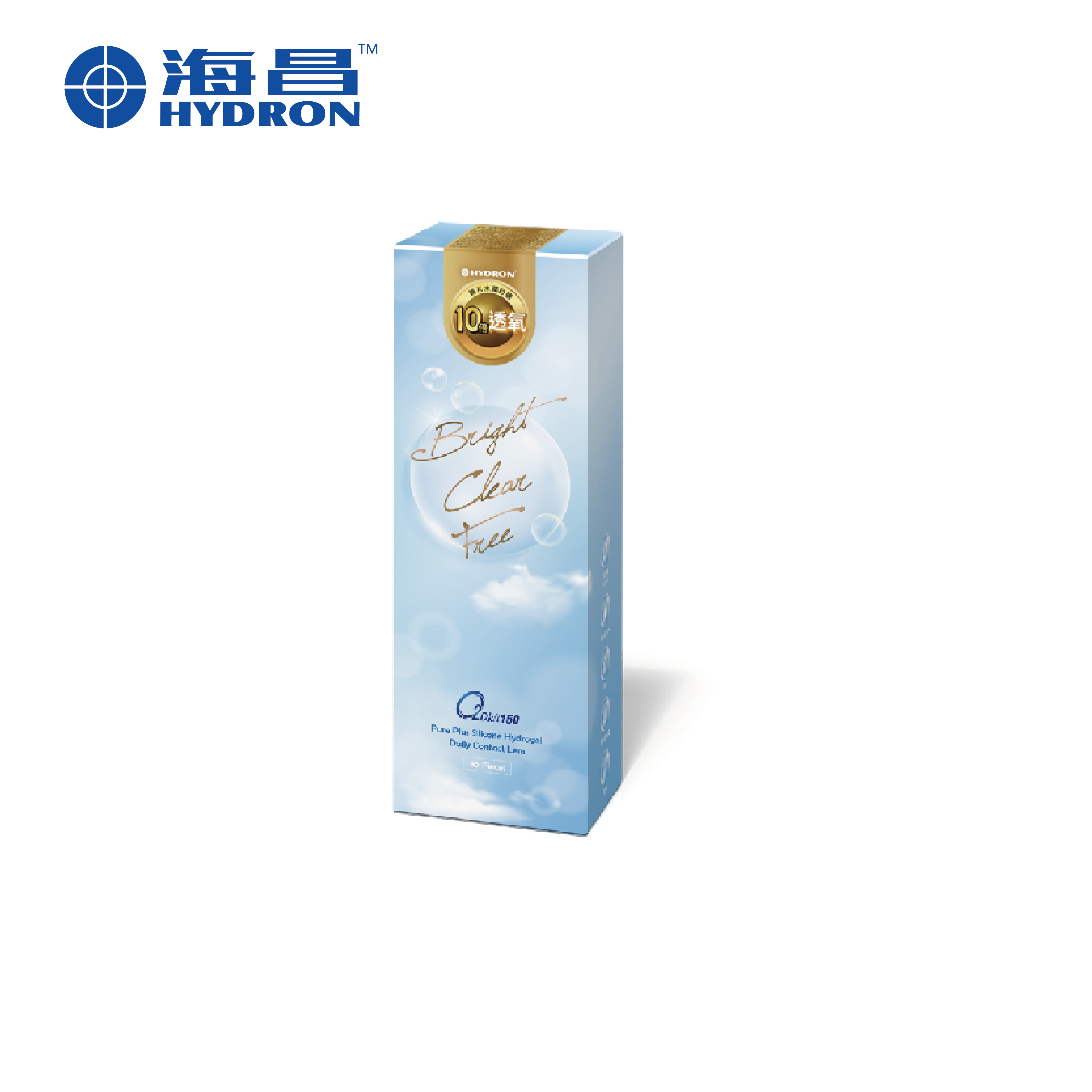 海昌 純粹氧水潤高透氧矽水膠日拋30片