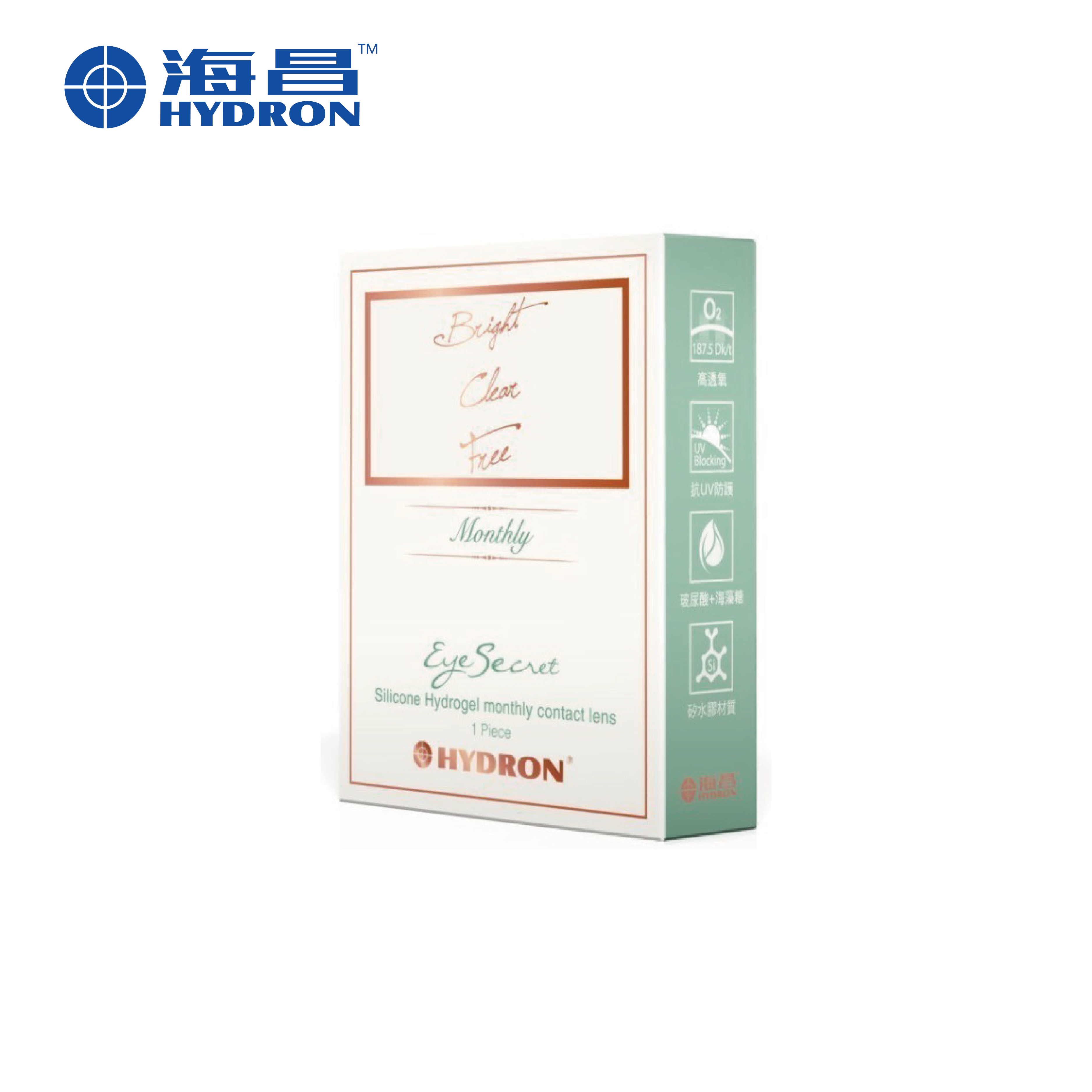 海昌 美麗秘密矽水膠月拋1片