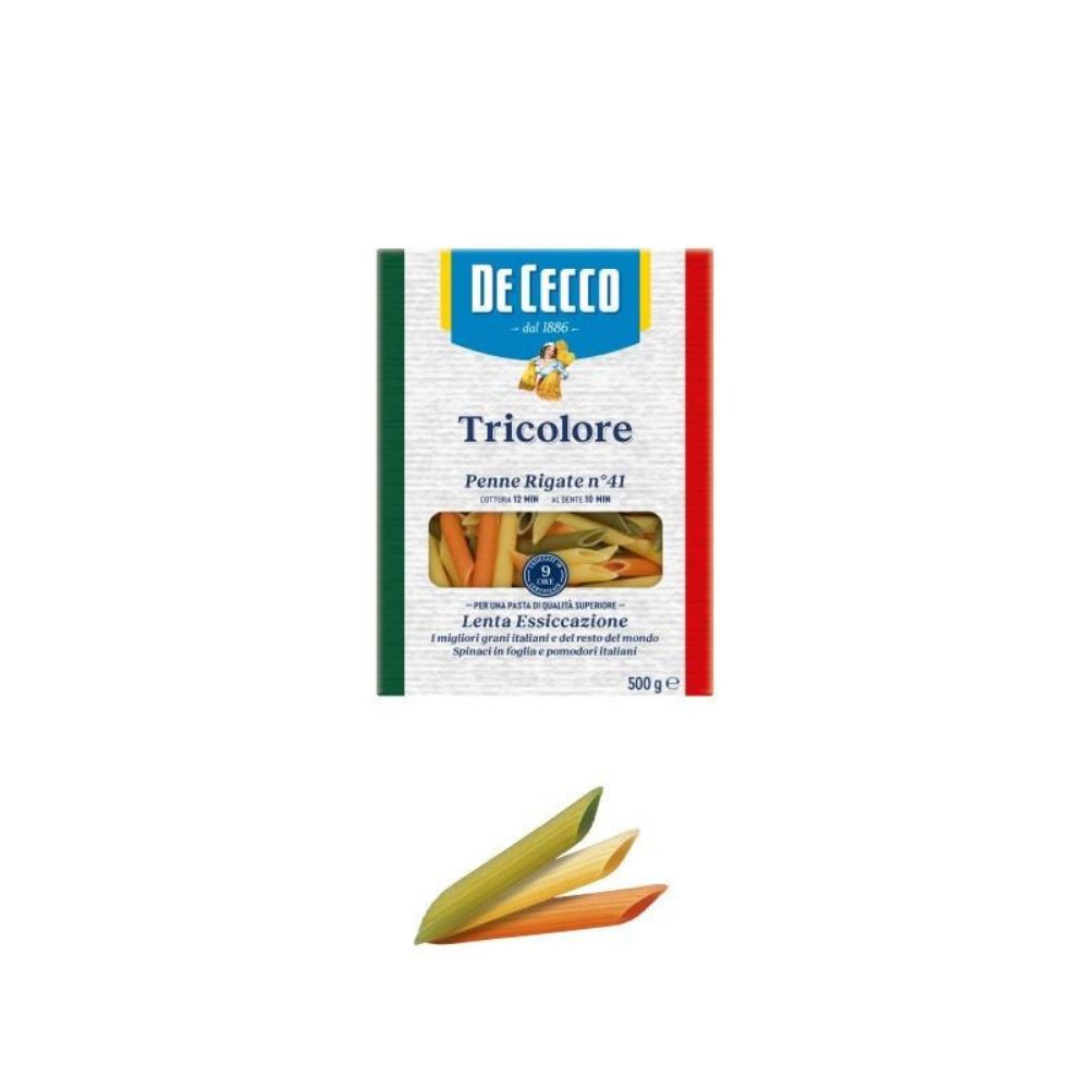 【DE CECCO】三色斜管麵500G