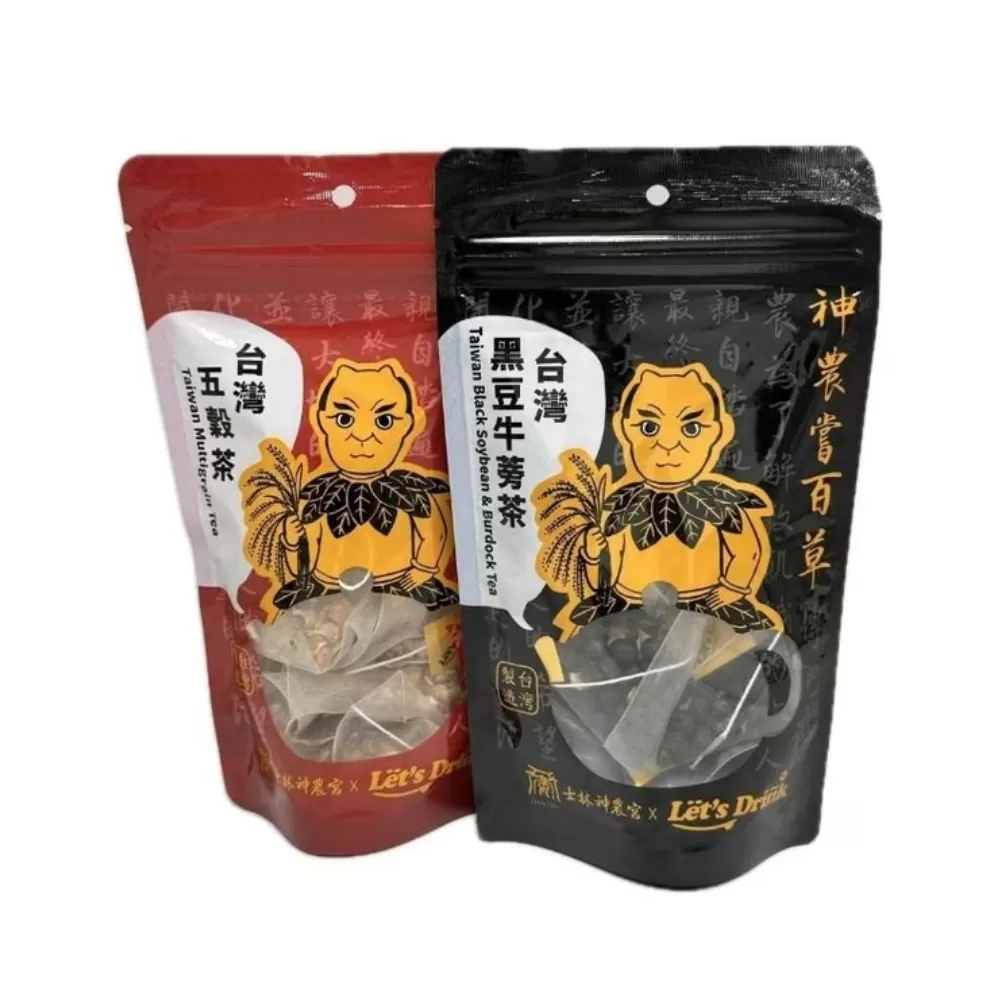 Lets Drink】神農宮聯名茶(黑豆牛蒡茶/五穀茶)