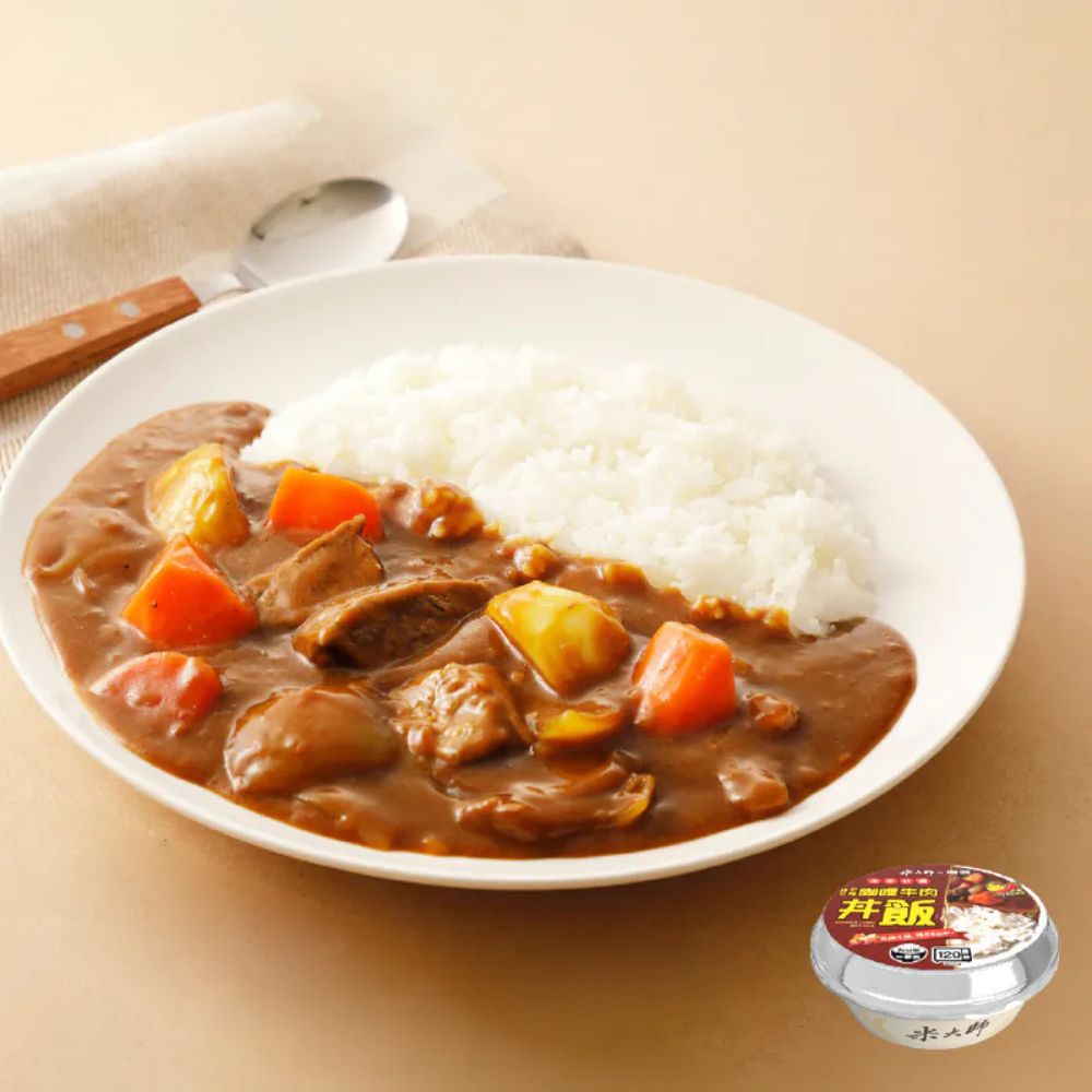 【米大師】免煮快餐-辣不辣咖哩牛肉丼飯 400g×1入