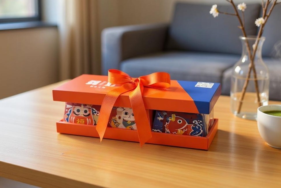 霓好納福A2 (黑芝麻糕&日式燒菓子),NH50000002,霓好納福A2(黑芝麻糕&日式燒菓子),禮盒承載心意,甘韻茶點佐日式甜菓,零食飲料