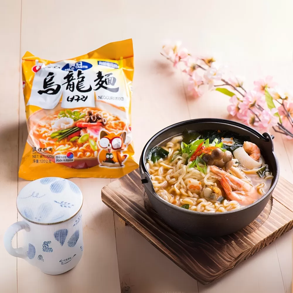 農心 爽口海鮮味烏龍麵（120g*5入）,SH10000001,農心爽口海鮮味烏龍麵（120g*5入）,麵條Q彈,湯頭鮮美,民生食材