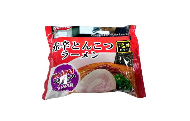 Acocook 辛辣豚骨風味袋麵（82g*4入）,SH10000015,Acocook辛辣豚骨風味袋麵（82g*4入）,適合吃辣人士,辛香料增強,民生食材