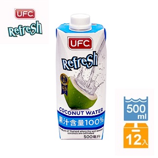 【UFC】椰子水 500ML 泰國原裝進口 12入/箱