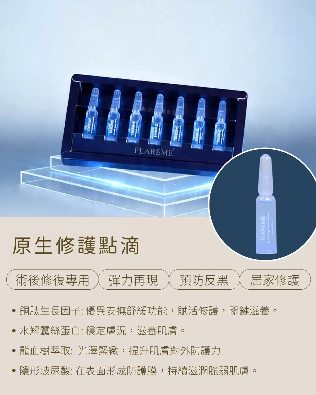 【F.外泌修復組】毛囊養護X術後調理X深層修復,預防反黑,關鍵養膚,深層修復,原生修復點滴,外泌高階修復純液